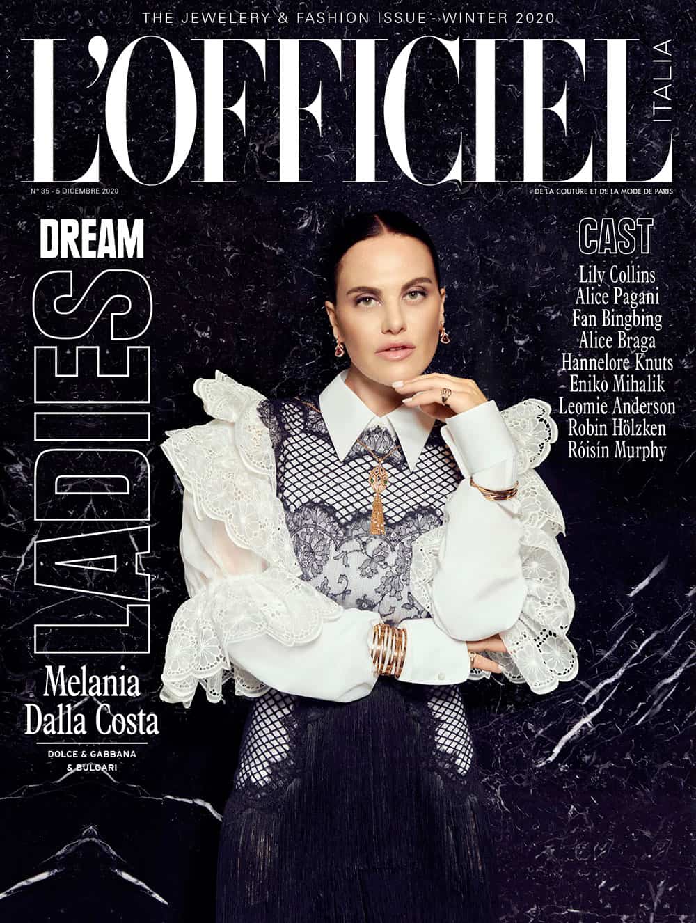 Melania Dalla Costa Cover L'Officiel Italia - Lucrezia Borgia