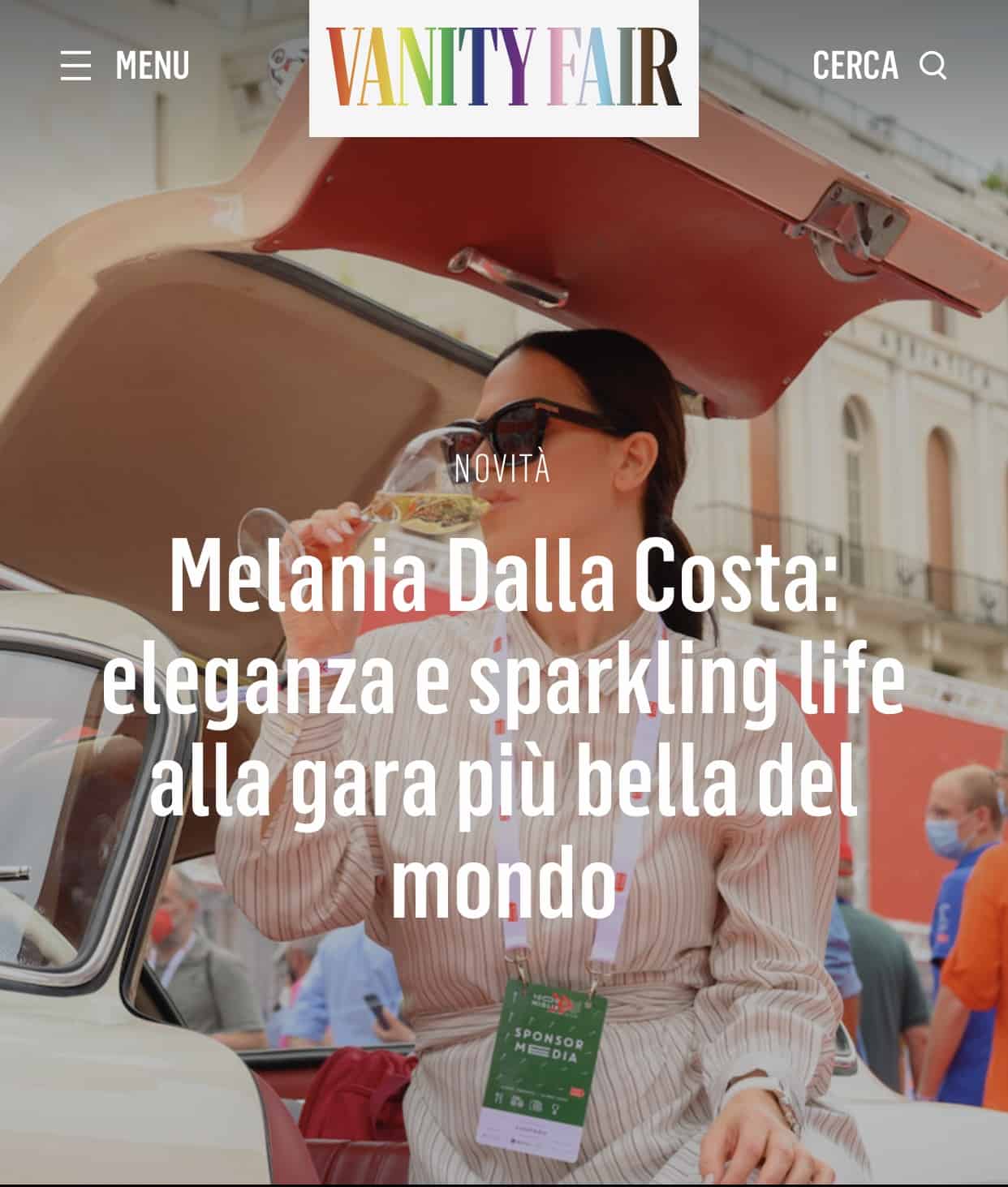 Melania Dalla Costa Vanity Fair 1000 Miglia